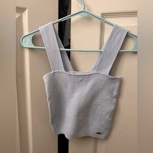 Hollister Light Blue Ribbed Square-Neck Tank